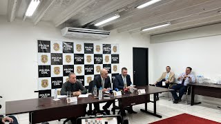 Coletiva de Imprensa Delegados falam das investigações ao atentado contra o prefeito Aprígio [upl. by Harol]