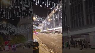 John Lewis Oxford Street Christmas lights turned On christmas music londonsessions tomodell [upl. by Patton]