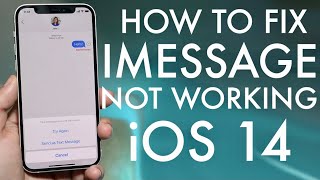 How To FIX iMessage Not Working On ANY iPhone [upl. by Sorilda]