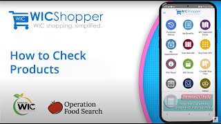 Checking Products  WICShopper App [upl. by Ambler]