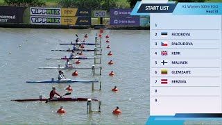 K1 Women 500m EOQ Heat III  2024 CanoeKayak Sprint European Olympic Qualifier [upl. by Hakkeber]