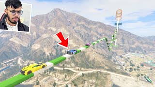 100 People Rage Quit This IMPOSSIBLE Car Parkour Race in GTA 5 [upl. by Gensler30]