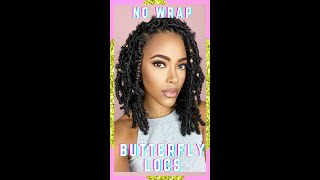 NO WRAPPING amp NO CORNROW Butterfly Crochet Locs JasminesCheatSheet shorts  Jasmine Defined [upl. by Roseanna561]