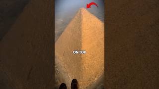 PARAGLIDER FINDS DOG ON TOP OF THE PYRAMIDS shorts [upl. by Tereve347]