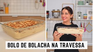 Bolo de bolacha na travessa com doce de leite e bolachas recheadas [upl. by Libove243]