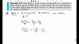 Physics NCERT example 95 class 12th  Ray Optics boards SADHANACLASSES [upl. by Selym639]