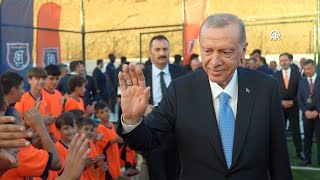 President Erdogan visits Basaksehir Football Clubs Mahmut Tekdemir Football Academy [upl. by Kumagai]