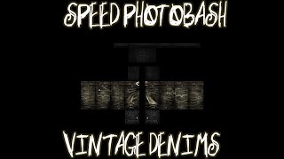 ROBLOX  SPEED PHOTOBASHING  VINTAGE DENIMS paintnet [upl. by Gabbie]