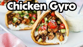 Greek Cuisine  CHICKEN GYRO WITH TZATZIKI SAUCE  How To Feed a Loon [upl. by Scriven719]