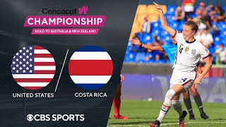 United States vs Costa Rica Extended Highlights  CONCACAF W Championship  CBS Sports [upl. by Jurdi653]