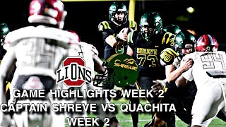 Epic Showdown Captain Shreve Takes on Quachita in Louisiana High School Football [upl. by Breena]