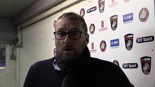 20180101  Farnborough vs Basingstoke Town  Simon Gardener Interview [upl. by Oidiple595]