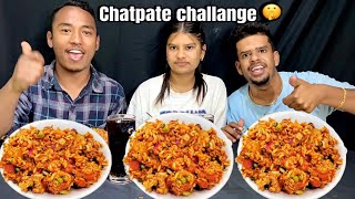 CHATPATE EATING CHALLANGE  SPICY NEPALI STREED FOOD  NEPALI FOOD MOKBANG [upl. by Miuqaoj352]