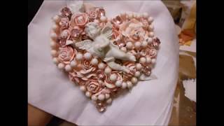 2 x Shabby Chic amp Mixed Media Heart Tutorials  jennings644 [upl. by Verneuil138]