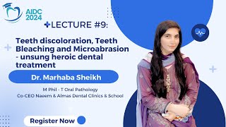 Teeth discoloration Teeth Bleaching and Microabrasion  unsung heroic dental treatment Lecture 8 [upl. by Chura297]