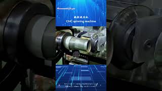 CNC Spinning Machine Threeway Catalytic Converter Eccentric Tube Spinning Forming [upl. by Marentic]