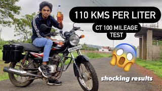 Bajaj Ct 100 Mileage Test  Amey Chavan [upl. by Alger]