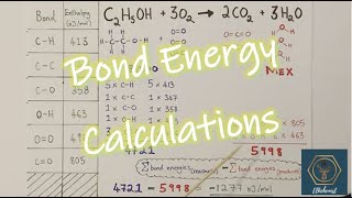 Bond Energy Calculations  GCSE  Explanation amp Two Detailed Worked Examples [upl. by Richards]