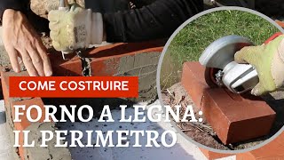 Come costruire un forno a legna 6 il perimetro how to build wood fired pizza oven ASMR [upl. by Losyram766]