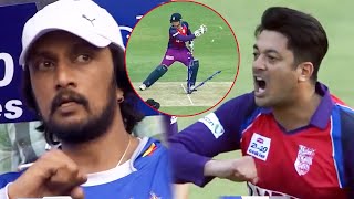 A Serious Fight Between Jisshu And Sudeep  SemiFinals  CCL 2016 [upl. by Okiman]