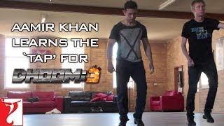 Aamir Khan learns the TAP for  DHOOM3 [upl. by Ellehcar858]