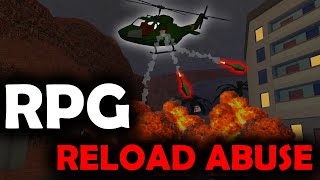 Abusing the INSTANT RPG RELOAD AC130 Chopper  Roblox Polybattle [upl. by Ynottirb]