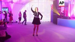 Foreign ministry spokeswoman dances to folk song [upl. by Fagin]