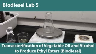 Lab 5 Transesterification of Vegetable Oil and Alcohol to Produce Ethyl Esters Biodiesel [upl. by Rosenkrantz]