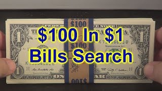 100 In 1 Bills Searching Fancy Numbers Consecutive Numbers Collectable [upl. by Ann-Marie168]