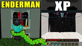 Best 120 Enderman XP Farm in Minecraft Bedrock MCPE [upl. by Anigger]