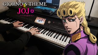 Giornos Theme  JoJos Bizarre Adventure Golden Wind Piano cover [upl. by Alene]