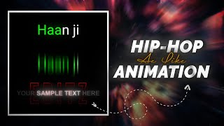 FREE Alight Motion XML Presets for TIKTOK Hip Hop Text Animation [upl. by Alisen158]