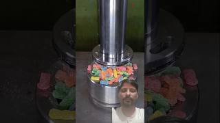 Candy crush with hydraulic prees  satisfying hydraulicpress crushing [upl. by Esnofla]