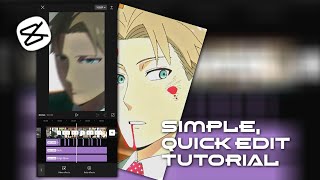 How to make a Simple Quick Velocity edit on capcut  Tutorial [upl. by Chryste221]