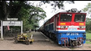 Hsipaw Station Train Departure amp Arrival Explore the Station and Yard  Myanmar Railways Burma [upl. by Trofmoc]