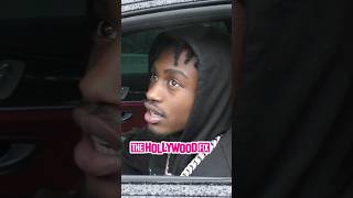 Lil Tjay Dodges TMZ Paparazzi Questions While Grabbing Lunch In The Rain In West Hollywood CA [upl. by Nared653]