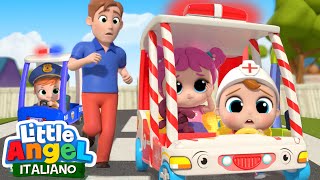 Le Ruote Dellambulanza Arrivano 🚑🚨 Cartoni Animati amp Canzoni Bambini  Little Angel Italiano [upl. by Pogue]