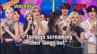 These idol’s reactions to NMIXX fanboys screaming their lungs out [upl. by Renato439]