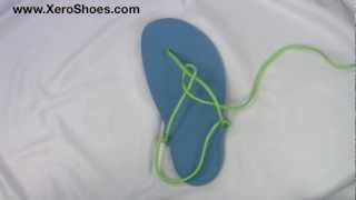 How to Tie Huaraches Barefoot Running Sandals  Xero Shoes [upl. by Selia338]