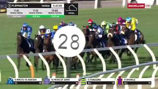 2023 Furphy Lets Elope Stakes 1400M  Flemington  Amelias Jewel 4YOG2M [upl. by Tadeas651]