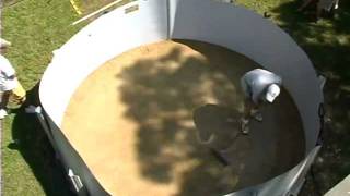 DoItYourself Round Above Ground Swimming Pool Installation  2 of 2 [upl. by Romano]