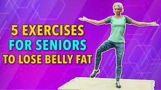 5 EXERCISES FOR SENIORS TO LOSE BELLY FAT OVER 60s [upl. by Asille]