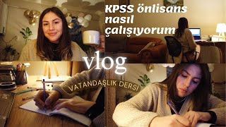 KPSS ÖNLİSANS’ a nasıl çalışıyorum 👩🏻‍💻 Motivasyon❤️ kpss [upl. by Acinat]