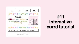 interactive carrd tutorial 11 [upl. by Alihet]