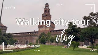 Cairoli Castello di Milano  Walking City Tour  Pinoy in Milan Channel [upl. by Ozneral]