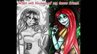 Sallys song and Corpse bride melody by JavvaBear and Ginfue [upl. by Eahcim546]