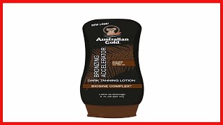 Australian Gold Dark Tanning Accelerator Lotion With Bronzer 8 Ounce New Package Same Formula [upl. by Verena437]