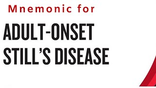 Stills Disease mnemonic [upl. by Wirth]