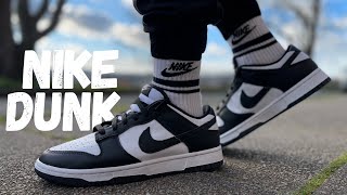 New FAVOURITE Nike Dunk Low BlackWhite Panda Review amp On Foot [upl. by Fife]