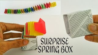 Surprise 😲 Spring Box for Valentines Day 🎁  DIY Tutorial by Paper Folds ❤️ [upl. by Gilbart100]